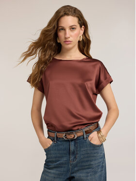 Motivi Motivi T-shirt G063W903694N022 Marrone Regular Fit