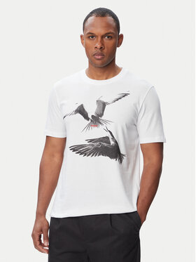 HUGO HUGO Футболка Dirunn 50564143 Білий Regular Fit