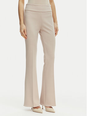 Rinascimento Rinascimento Kalhoty z materiálu CFC0127875003 Béžová Straight Fit