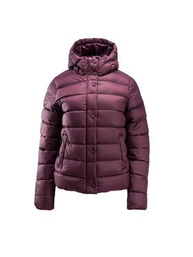 Jott Jott Kurtka damska SS23WDOW10-461_XS Bordowy Regular Fit