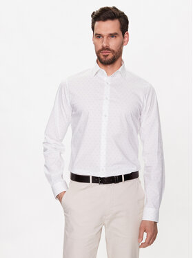 Calvin Klein Calvin Klein Cămașă K10K111289 Alb Slim Fit