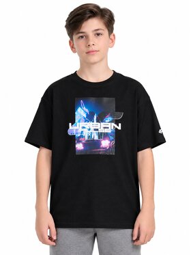 4F 4F T-shirt 4FJWAW26TTSHM3516-20S Nero Loose Fit