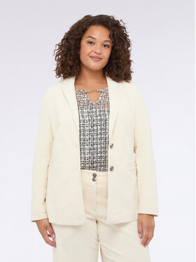 Fiorella Rubino Fiorella Rubino Kurtka outdoor Q547T000232N021 Biały Slim Fit