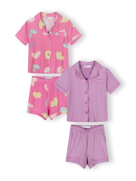 minoti minoti Komplet piżam 30PJ154 Różowy Regular Fit