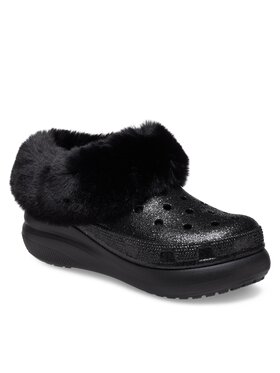 Crocs Crocs Papucs Crocs Furever Crush Crystal Glitter 208974 Fekete