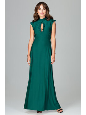 Lenitif Lenitif Vestito K486 Verde Regular Fit