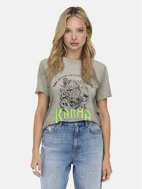 ONLY ONLY T-Shirt Lucy 15307412 Šedá Regular Fit