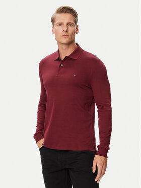 Tommy Hilfiger Tommy Hilfiger Polo MW0MW37317 Bordowy Regular Fit