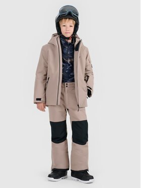 4F 4F Giacca da snowboard 4FJRAW25TTJAM1066-82S Marrone Regular Fit