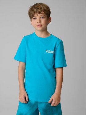 4F 4F T-shirt 4FJRSS26TTSHM3832-33S Blu Regular Fit