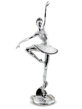 MIAhome MIAhome Figurka baletnica 36x15x8,5 cm OLORINA-2 Srebrny