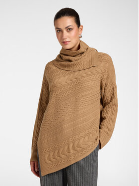 Elena Mirò Elena Mirò Sweter M104Z000872N012 Kremowy Over Fit