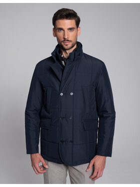 Borgio Borgio Kurtka zimowa gravina g Granatowy Slim Fit