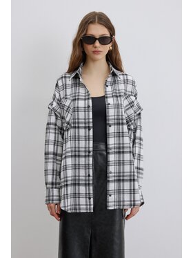 Estro Estro Πουκάμισο ER00119330 Λευκό Loose Fit