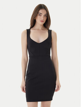 Guess Guess Kokteilinė suknelė W3YK26 K9UN2 Juoda Slim Fit