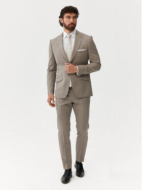 Evenemen Evenemen Garnitur Crocett Beżowy Slim Fit