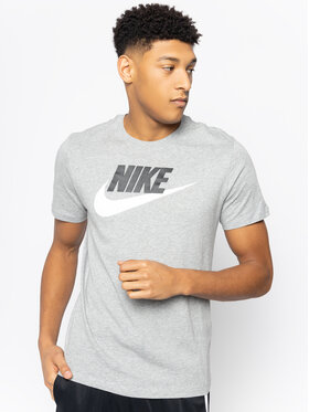 Nike Nike T-Shirt Icon Futura AR5004 Szary Regular Fit