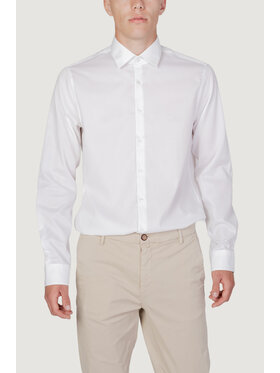 Calvin Klein Calvin Klein Camicia STRETCH COLLAR DOBBY Bianco Stretch Fit