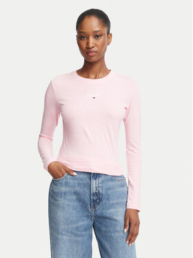 Tommy Jeans Tommy Jeans Bluza Classic Logo DW0DW23248 Svetlo rožnata Slim Fit