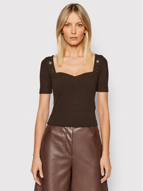 Guess Guess Halenka W2RP10 K8RT2 Hnědá Slim Fit