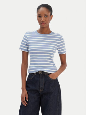 Tommy Hilfiger Tommy Hilfiger T-shirt New Cody WW0WW40587 Celeste Slim Fit