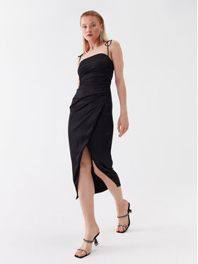 Patrizia Pepe Patrizia Pepe Коктейлна рокля 2A2545/A644-K103 Черен Regular Fit