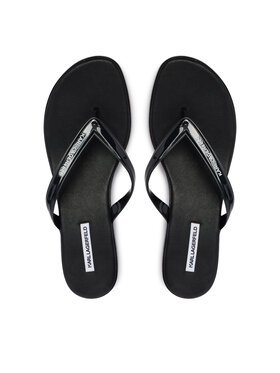 KARL LAGERFELD KARL LAGERFELD Čības uz pirksta Jelly Heel KL83006 Melns