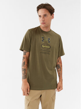 Under Armour Under Armour Тишърт Ua Core Novelty Graphic Ss 1380957 Каки Loose Fit