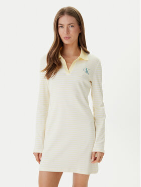 Calvin Klein Jeans Calvin Klein Jeans Φόρεμα καθημερινό Monologo LV047F839G Κίτρινο Regular Fit