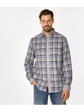 Lee Cooper Lee Cooper Koszula WAYNE Szary Regular Fit
