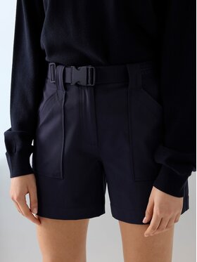 Guess Guess Šortky z materiálu 182474 Modrá Classic Fit