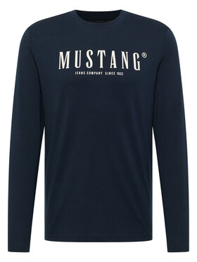 Mustang Mustang T-Shirt ASHEVILLE Niebieski Regular Fit