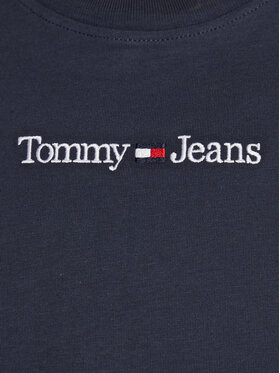 Tommy Jeans Majica Serif Linear DW0DW15049 Mornarsko Modra Regular Fit