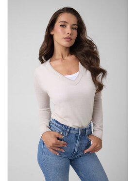 Guess Guess Sweter 184953 Żółty Classic Fit