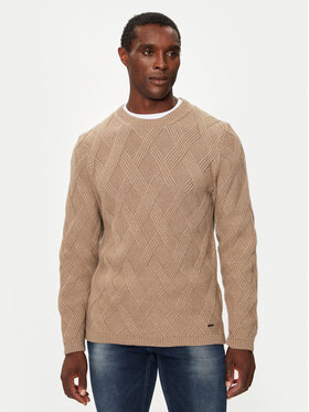 JOOP! JOOP! Džemper 17 JK-28Diamondo 30043058 Bež Modern Fit
