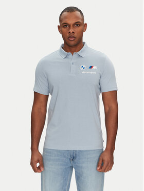 Puma Puma Tricou polo Bmw Mms Ess 621312 Albastru celest Regular Fit