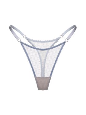 Merci Lingerie Merci Lingerie Stringi ETVS04HZ04PT Błękitny