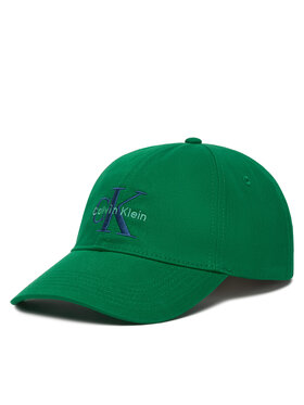 Calvin Klein Calvin Klein Kšiltovka Monologo Embroidery Baseball Cap LV04G5004G Zelená