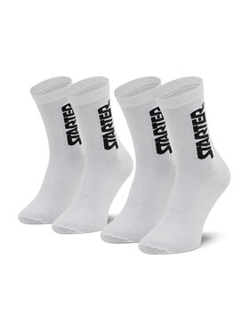 Starter Starter Набір з 2 пар високих шкарпеток unisex SUS-006 Білий