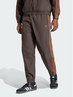 adidas adidas Spodnie materiałowe 159007 Brązowy Regular Fit
