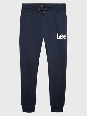 Lee Lee Spodnie dresowe Wobbly Graphic LEE0011 Granatowy Regular Fit