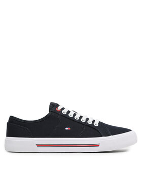 Tommy Hilfiger Tommy Hilfiger Tenisky Core Corporate Vulc Canvas FM0FM04560 Tmavomodrá