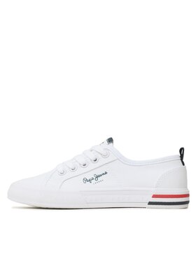 Pepe Jeans Tenis Superge Brady Basic Boy PBS30549 Bela