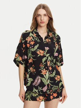 Roxy Roxy Πουκάμισο Beach Nostalgia ERJWT03680 Μαύρο Relaxed Fit