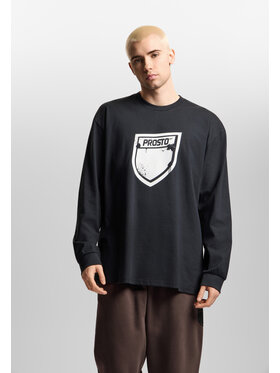 PROSTO. PROSTO. Longsleeve Splash Shield Czarny Regular Fit