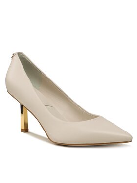Guess Guess Pantofi cu toc subțire Bomay FL7BMY LEA08 Écru