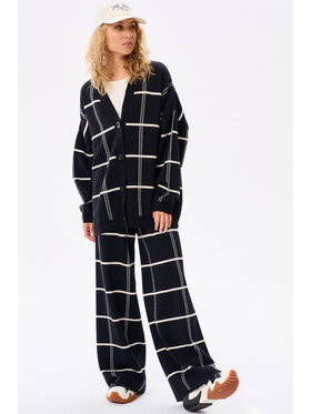 blue shadow blue shadow Spodnie damskie Vinci Czarny Regular Fit