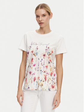 Luisa Spagnoli Luisa Spagnoli Tricou Boemi 542083 Alb Regular Fit