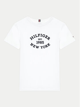 Tommy Hilfiger Tommy Hilfiger Футболка Monotype Flock KB0KB08658 Білий Regular Fit