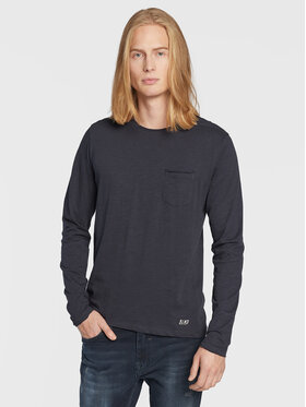 Blend Blend Pikkade varrukatega T-särk Nicolai 20703060 Tumesinine Regular Fit